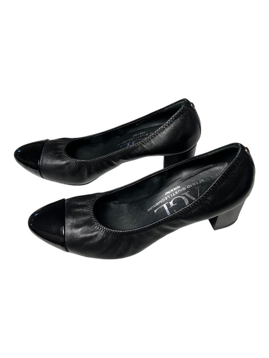 Attilio Giusti Leombruni Shoes - EUC AGL Attilio Giusti Leombruni Black Leather Cap Toe Pumps | EU 41 (US 10)